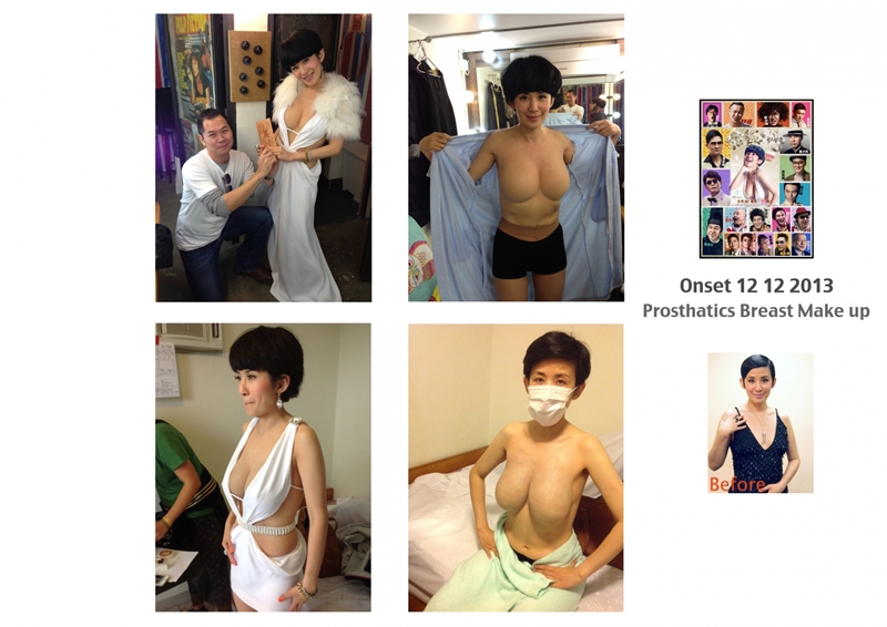 Prosthatics breast Make up